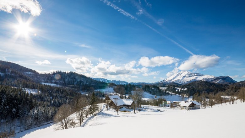 Winterpanorama rund um den Bodenhof, © Fred Lindmoser