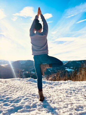 Yoga am Berg, © Anita Hasler